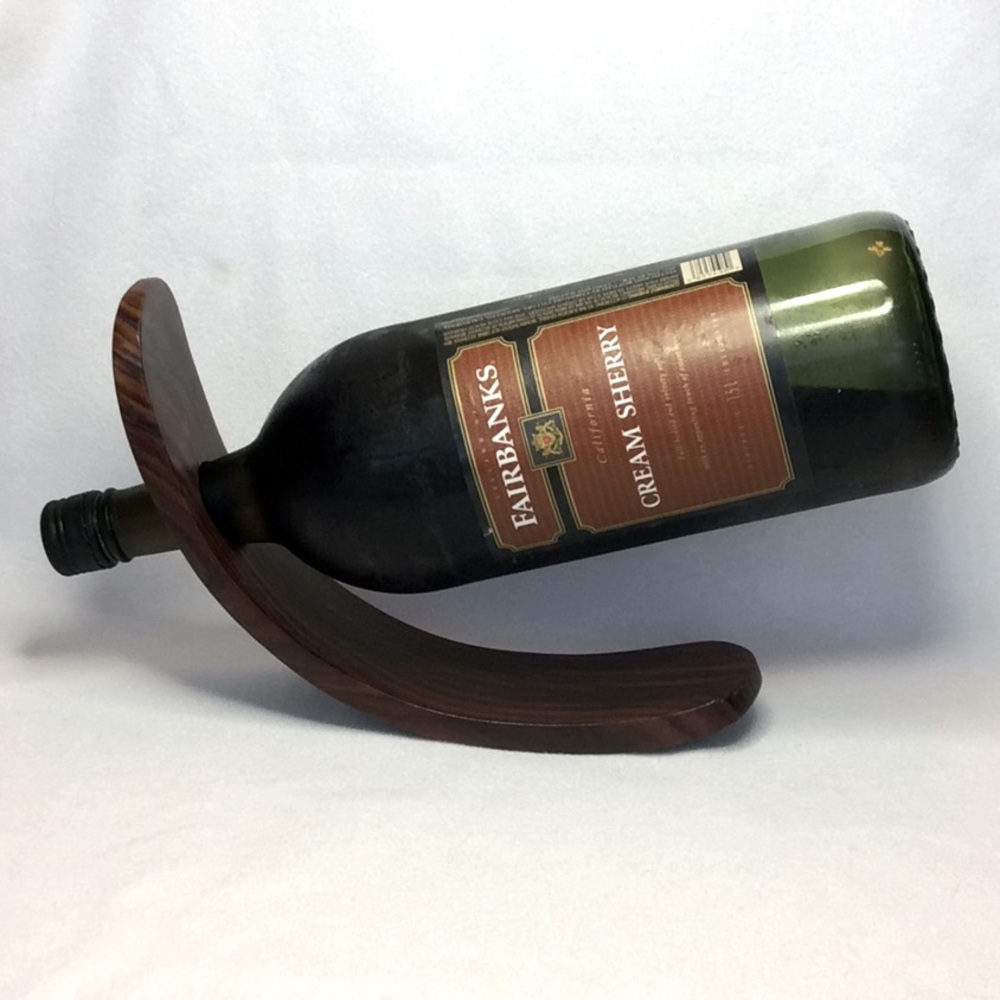 FINAL SALE PRICE Handmade Central American Wooden Wine Bottle Stand